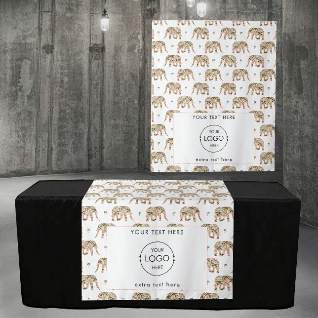 Tapiz Pop Up Shop Table Runner Banner Logo Exótico (Pop Up Shop Table Runner Banner Logo Exotic Tapestry)