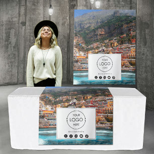 Tapiz Pop Up Shop Table Runner Banner Logo Foto de viaje