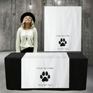 Tapiz Pop Up Shop Table Runner Rótulo de vendedor de per