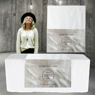Tapiz Pop Up Shop Table Runner Rótulo Logotipo Vendedor