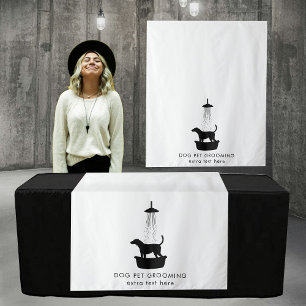 Tapiz Pop Up Shop Table Runner Rótulo Vendedor Perro Gro