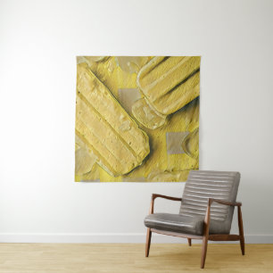 Tapiz Popsicle de cono de helado amarillo