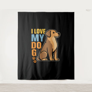 Tapiz Por qué amo a mi perro - Festín de diseño reconfor
