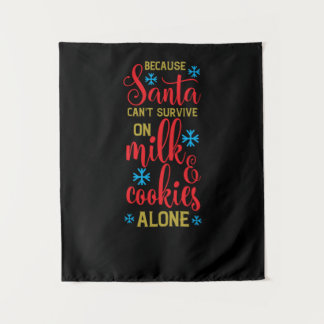 Tapiz porque santa no puede sobrevivir con leche y galle