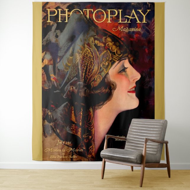 Tapiz Portada de la revista Photoplay 1920 (In situ)