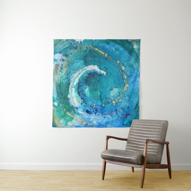 Tapiz Positivity Portal - Art Tapestry -Square Design (In situ (horizontal))