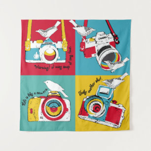 Tapiz Poster brillante en el estilo del arte pop con ima