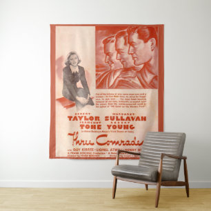Tapiz Poster de 1938 tres camaradas