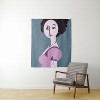 poster de arte pop moderno digital "Queenie"