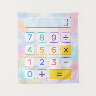 Tapiz Póster de Calculadora de Matemáticas Lindo para Ni
