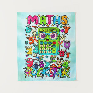 Tapiz Póster de Calculadora Linda de Estrella de Rock de