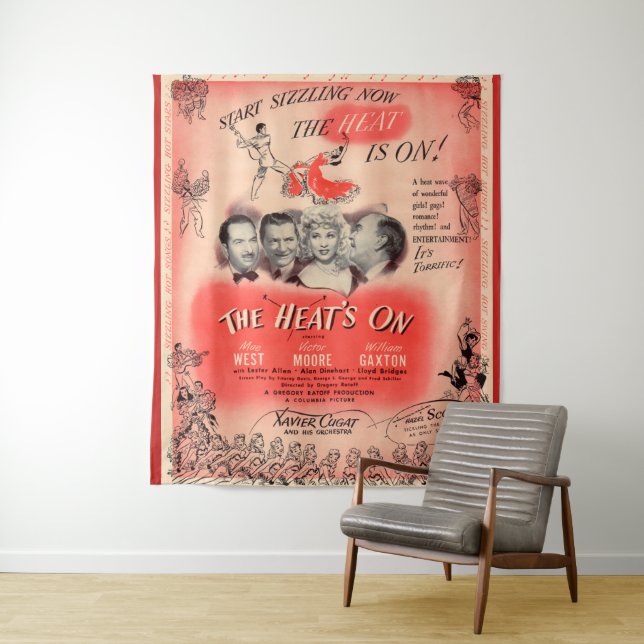 Tapiz poster de cine de The Heat's On 1943 (In situ)