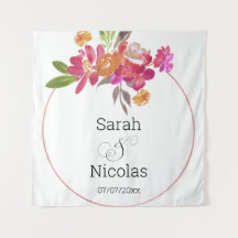 Poster de pared de ducha de boda personalizado
