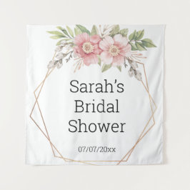 Tapiz Poster de pared de ducha de boda personalizado