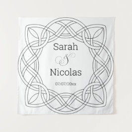 Tapiz Poster de pared de ducha de boda personalizado