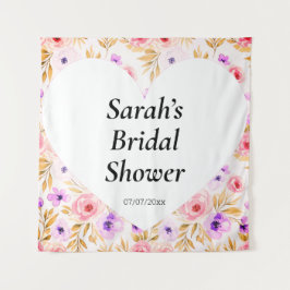 Tapiz Poster de pared de ducha de boda personalizado