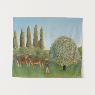 Tapiz Pradera (El Pasto), Henri Rousseau, 1910