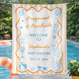 Tapiz Pregnant & Poolside Summer Pool Party Baby Shower