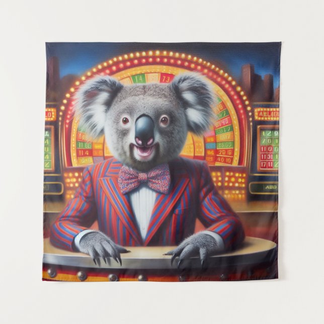 Tapiz Presentador de juegos de Koala (Anverso)