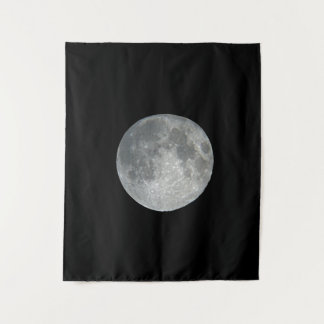 Tapiz Primer plano de luna llena en el cielo nocturno. F