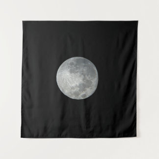Tapiz Primer plano de luna llena en el cielo nocturno. F