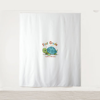 Tapiz Primera clase de tortuga y asombroso primer grado 