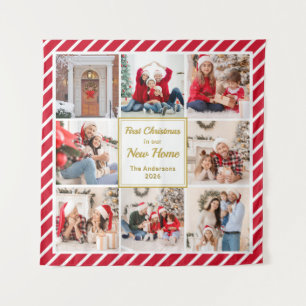 Tapiz Primera Navidad en Casa Multi Foto Familia