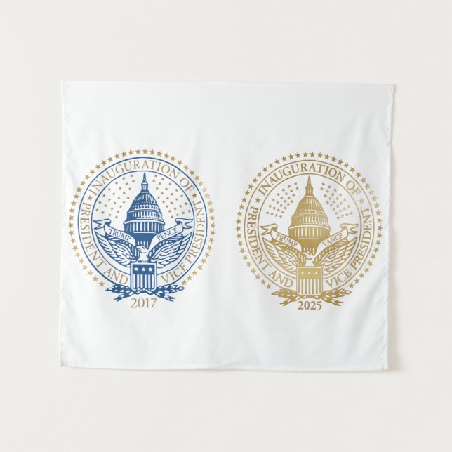 Tapiz Primera y segunda toma de mando del presidente Tru (Anverso (horizontal))