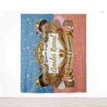 Prince/Princesa Africana Rosa/Azul/Dorada