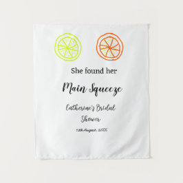 Tapiz Principal Squeeze cítrico limón ducha de novia aña