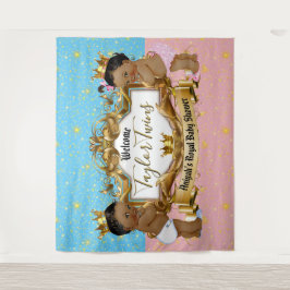 Tapiz Príncipe y Princesa Africana Real Azul | Rosa Oro