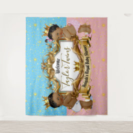 Tapiz Príncipe y Princesa Real Africano Azul | Rosa Oro