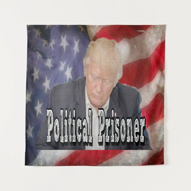 Tapiz Prisionero político de Trump (Anverso)