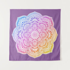 Tapiz Prism Flower Mandala Tapestry