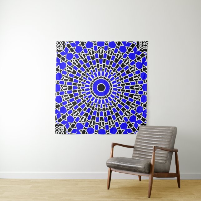 Tapiz Prism Mandala ( Azul ) (In situ)