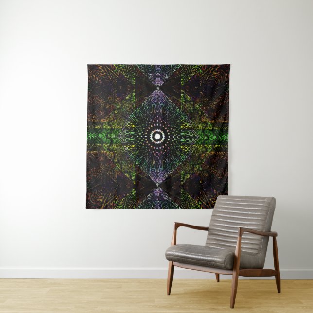 Tapiz Prisma Triangular Tribal (In situ)