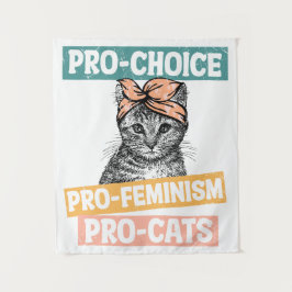 Tapiz Pro Choice Pro Feminismo Pro Cats