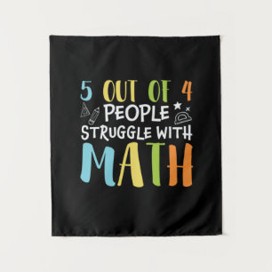 Tapiz Profesor de Matemáticas Lucha con Matemáticas