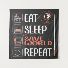 Tapiz Profesor de Supergeografía ahorra al mundo gracias