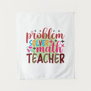 Tapiz Profesora de Regalos   Profesor de matemáticas par