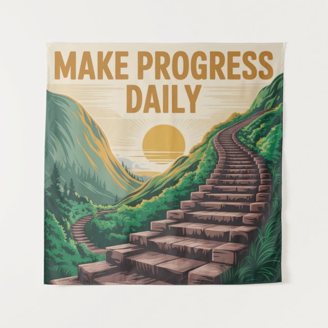 Tapiz Progresar Diariamente (Anverso)