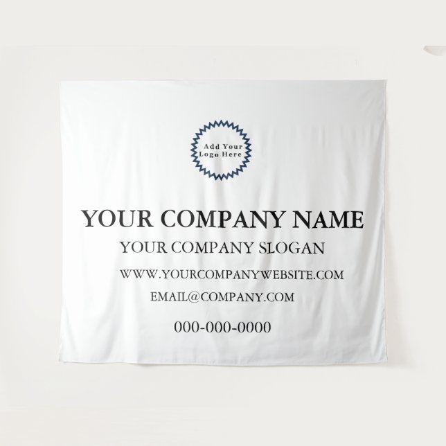 Tapiz Promocional con Logo Empresarial Personaliza (Anverso (horizontal))