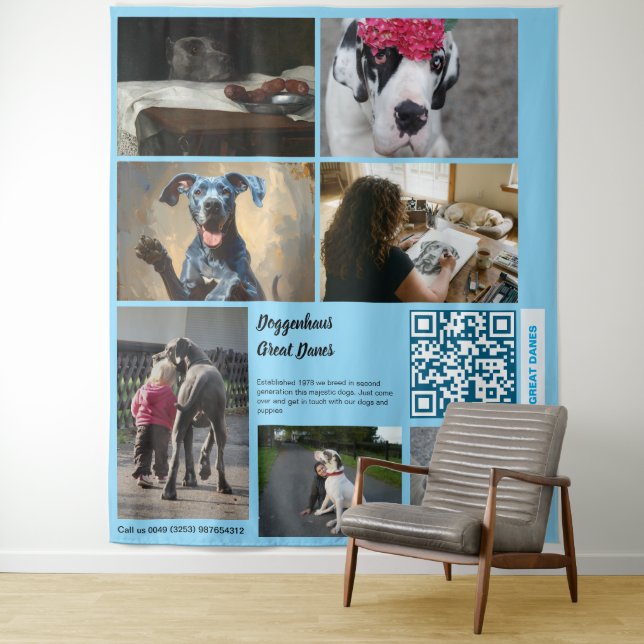 Tapiz Promote your Great Dane Kennel Tapestry (In situ)