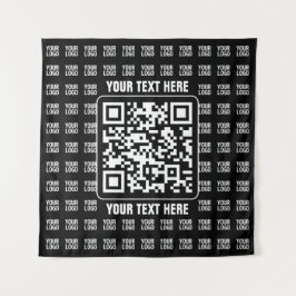 Tapiz Promotional QR code (editable) plus Logo Pattern