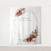 Prop de Fotomatón de Boda de Flor de Nochebuena Ro