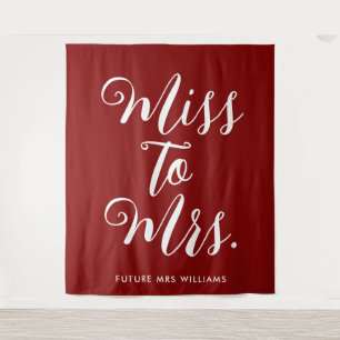 Tapiz Prop para Ducha de Novia de Señorita a Sra. Banner