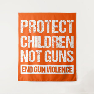 Tapiz Proteger a los niños, no a las armas - Fin a la vi