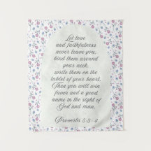 Proverbios 3:3–4 Escritura Floral