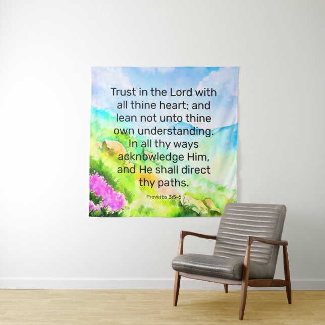 Tapiz Proverbios 3:5-6 (In situ)