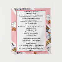 Psalm 23 floral artistic art